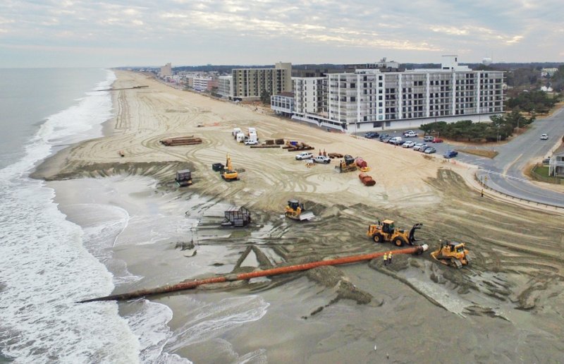 The U.S. Army Corps of Engineers informed Delaware officials earlier this year that there is no federal funding this year for beach replenishment. NICK ROTH PHOTO